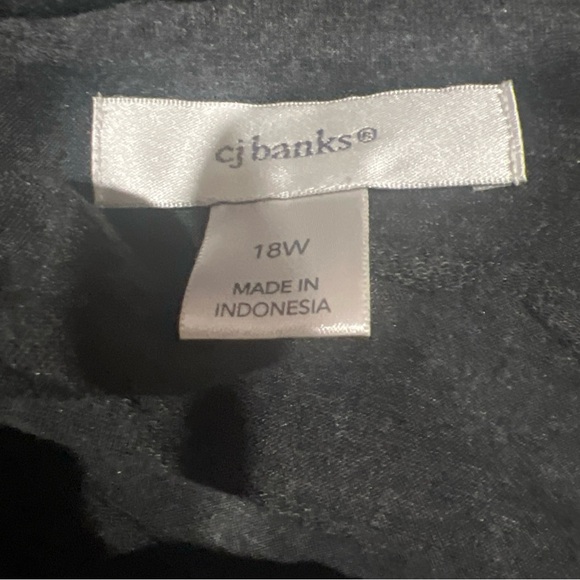 CJ Banks Grey Cowl Neck SS Dress 18W Plus - Picture 7 of 9